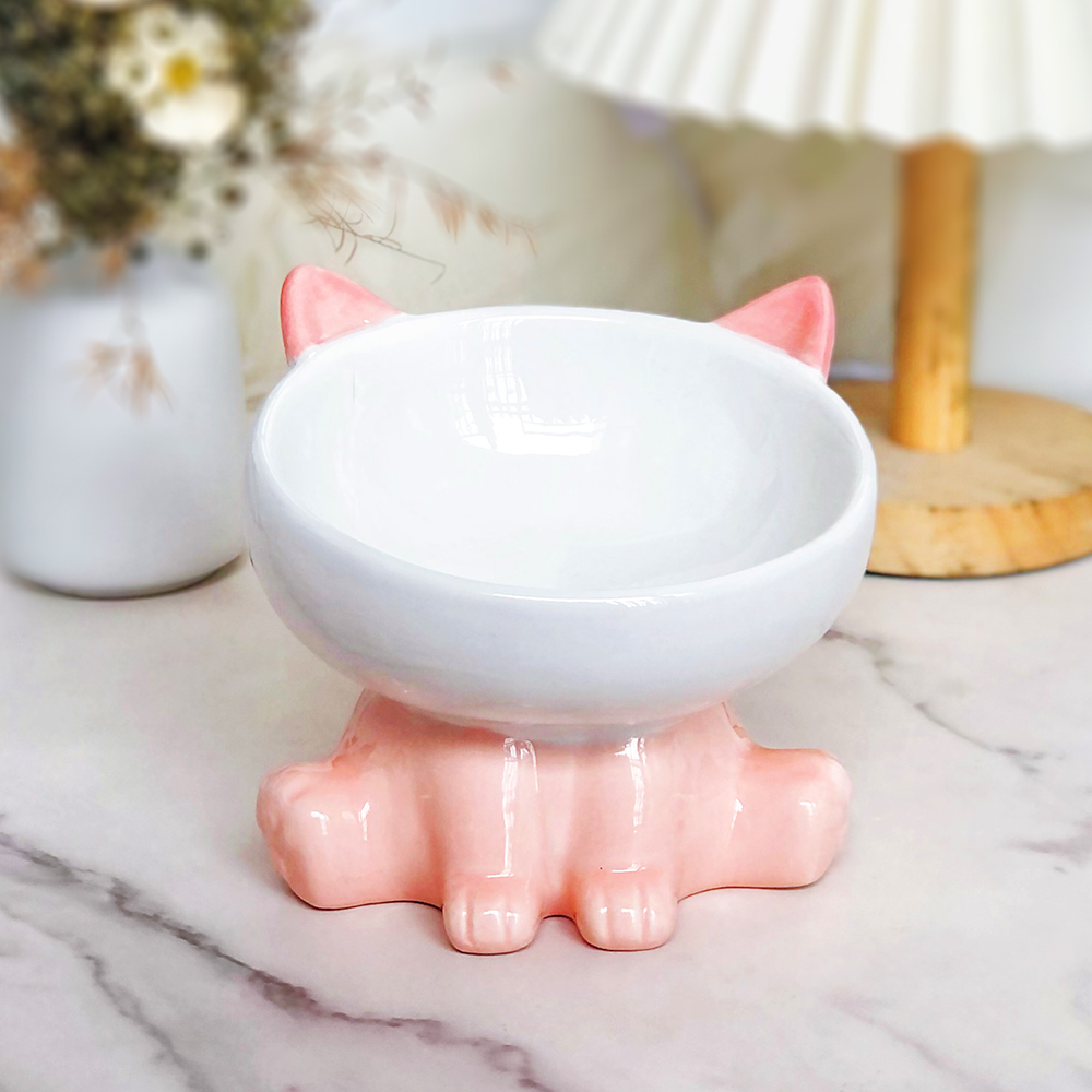 The Sitting Dapper Ceramic Pet Bowl