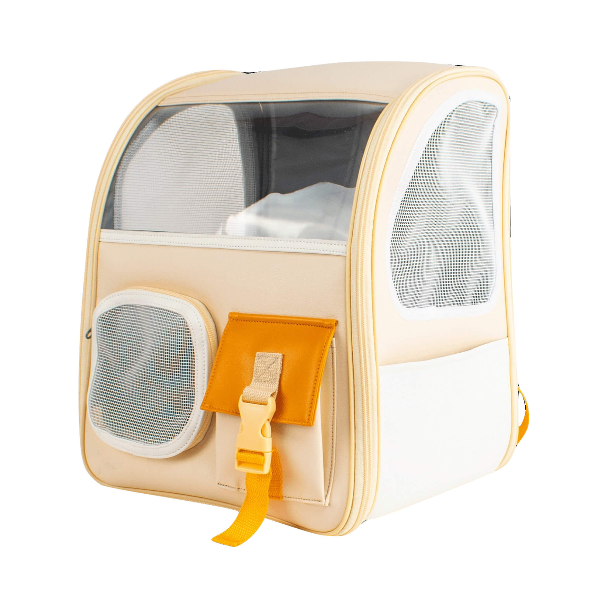 Creamy Mimosa pet carrier transparent background